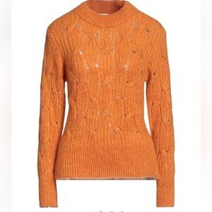 SANDRO Pointelle-Knit Sweater